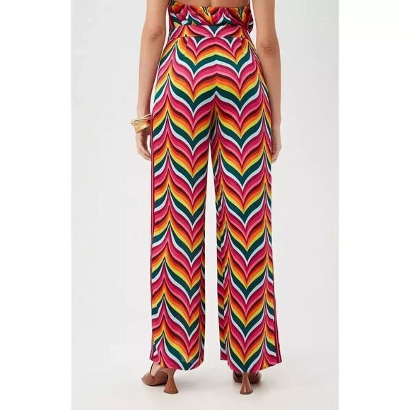 New TRINA TURK Spring Street Wide Leg Pants Cruise Wear Size 2 - Picture 2 of 7